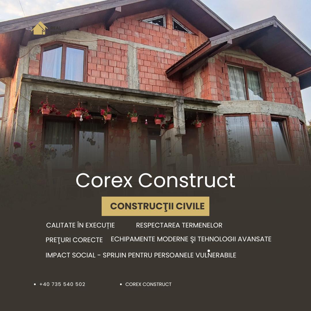 Corex Construct realizează o paletă completă de lucrări în domeniul construcțiilor, acoperind integral toate etapele unui proiect.
